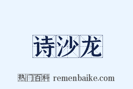 诗沙龙是什么意思的图片